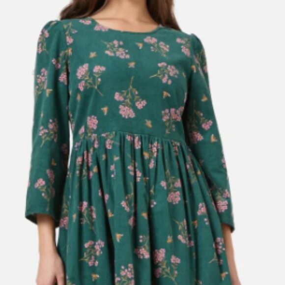 NWT Princess Highway Babydoll Dress Floral Print Green Purple Size 20 - Picture 7 of 7